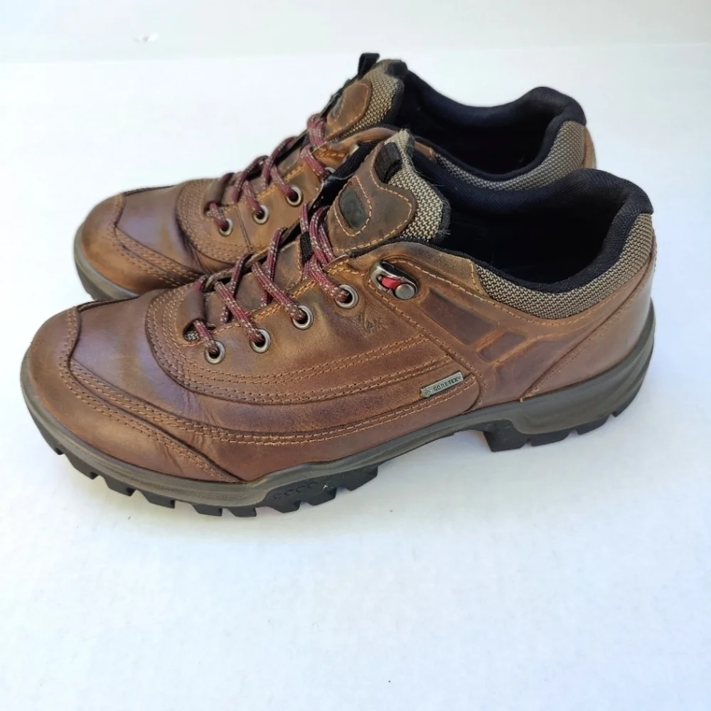 ECCO Sport Torre GTX Men's Slip Resistant Brown Hiking Shoes Size EU 41 US 8